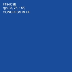 #194C9B - Congress Blue Color Image